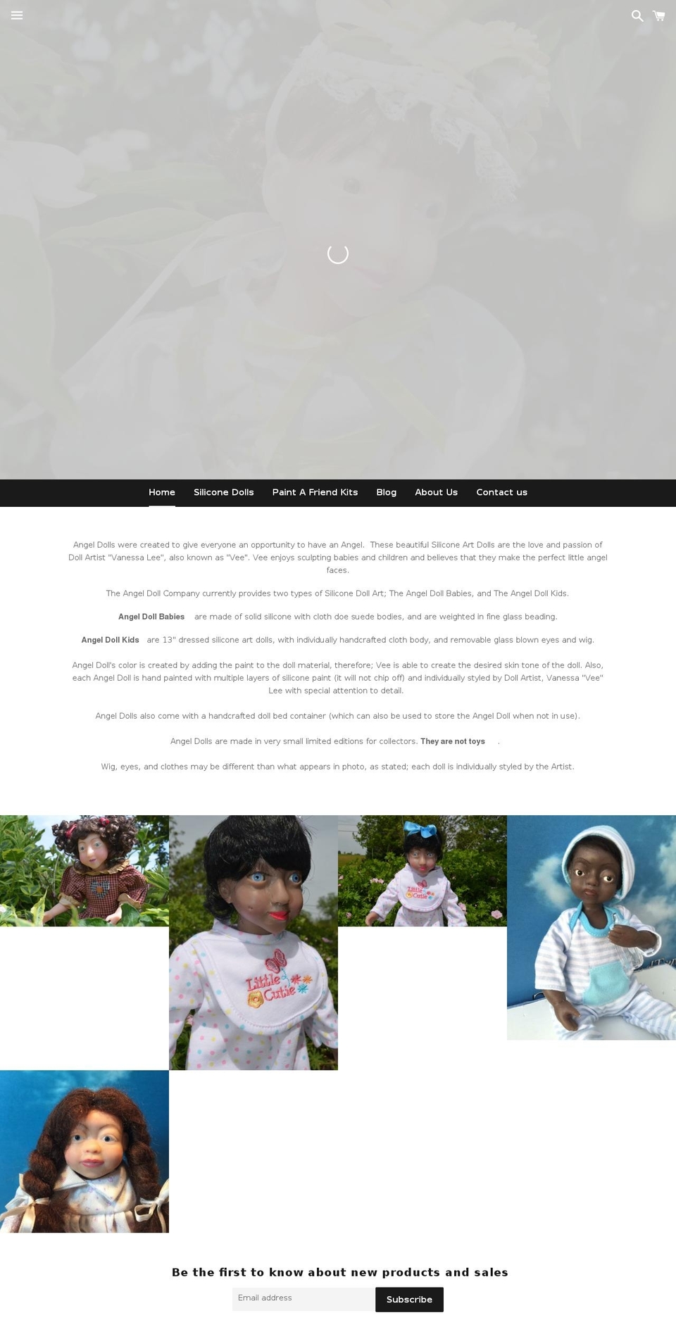 vanessaleedolls.com shopify website screenshot