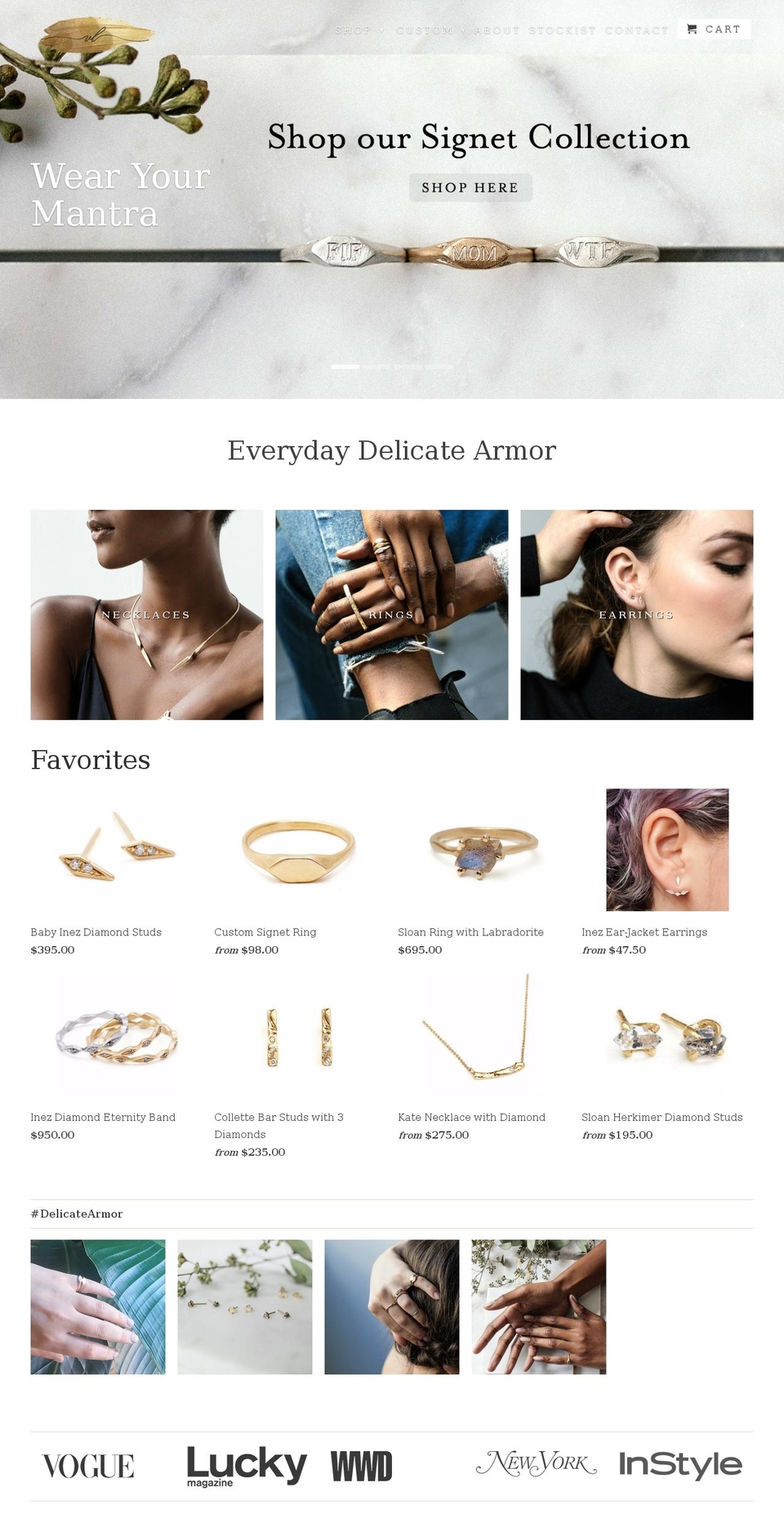 vanessalianne.com shopify website screenshot