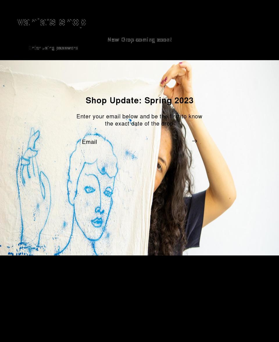 vania.nyc shopify website screenshot
