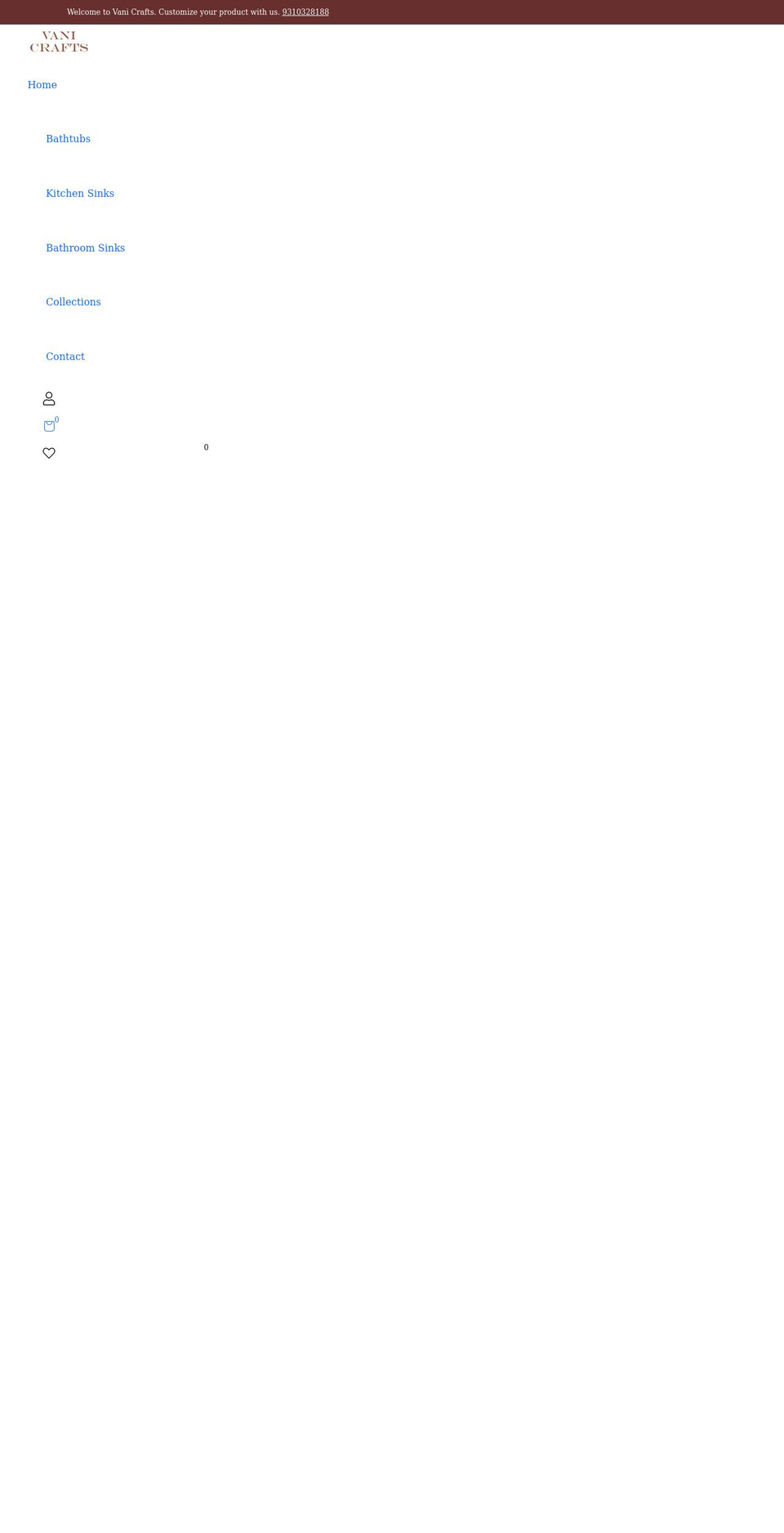 vanicrafts.com shopify website screenshot