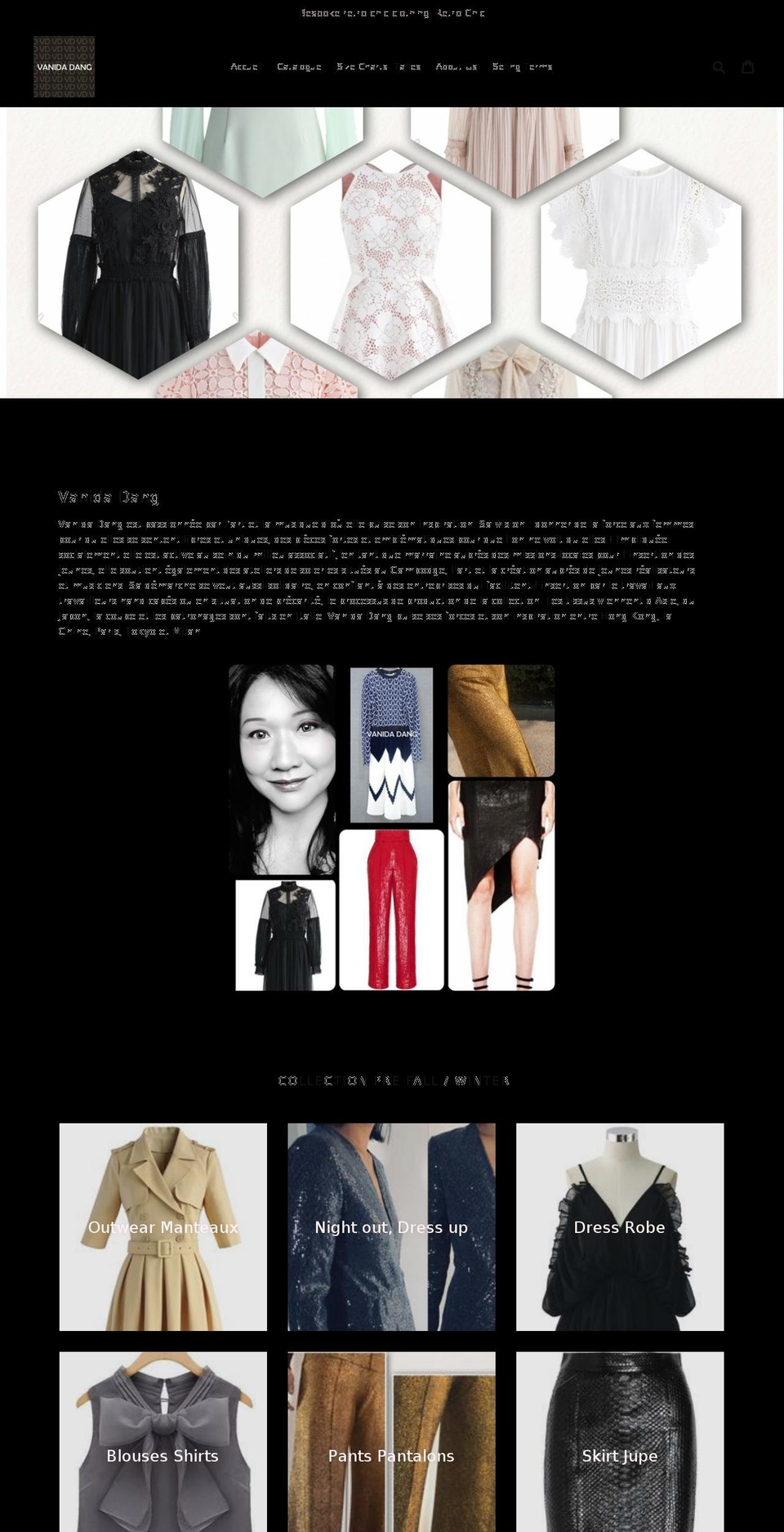 vanidadang.com — Shopify storefront screenshot