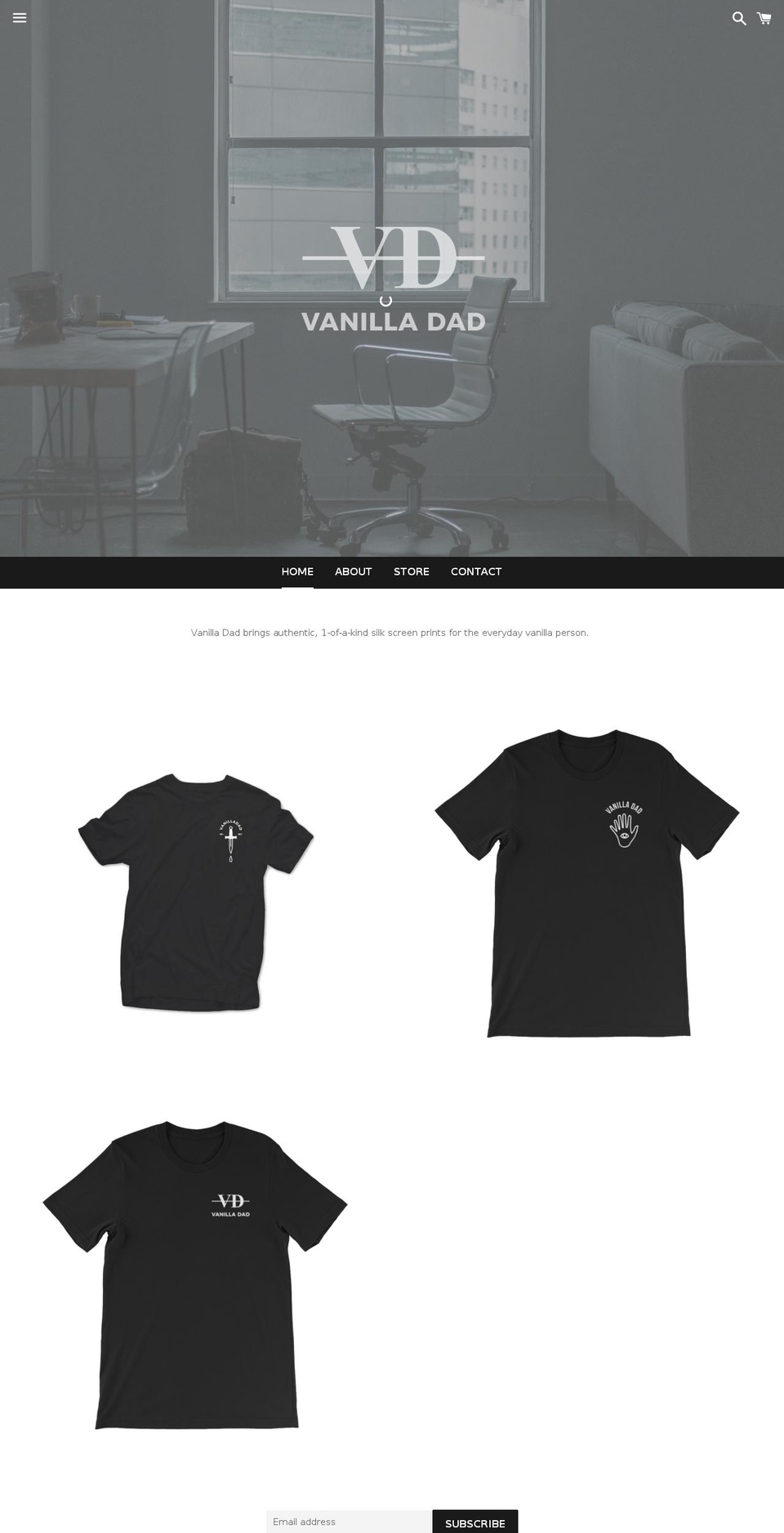 vanilladad.com shopify website screenshot