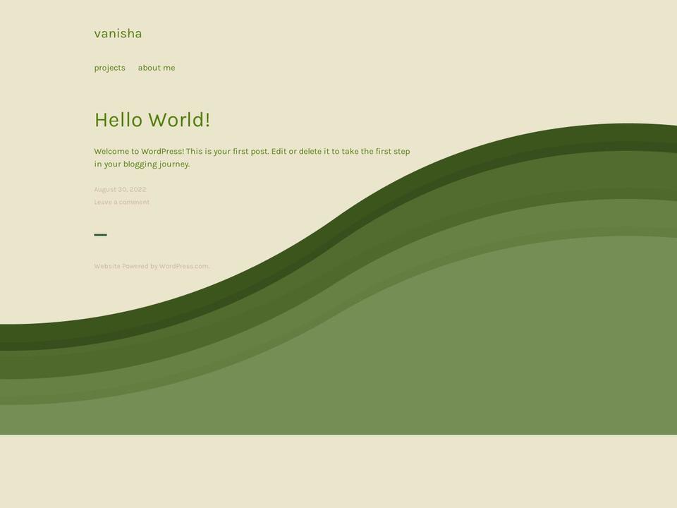 vanisha.net shopify website screenshot
