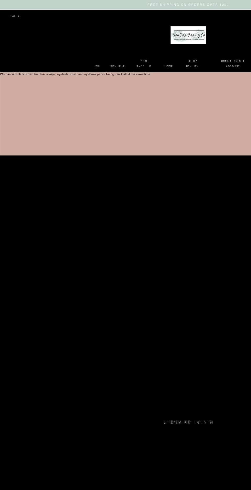 vanislebeautyco.com shopify website screenshot