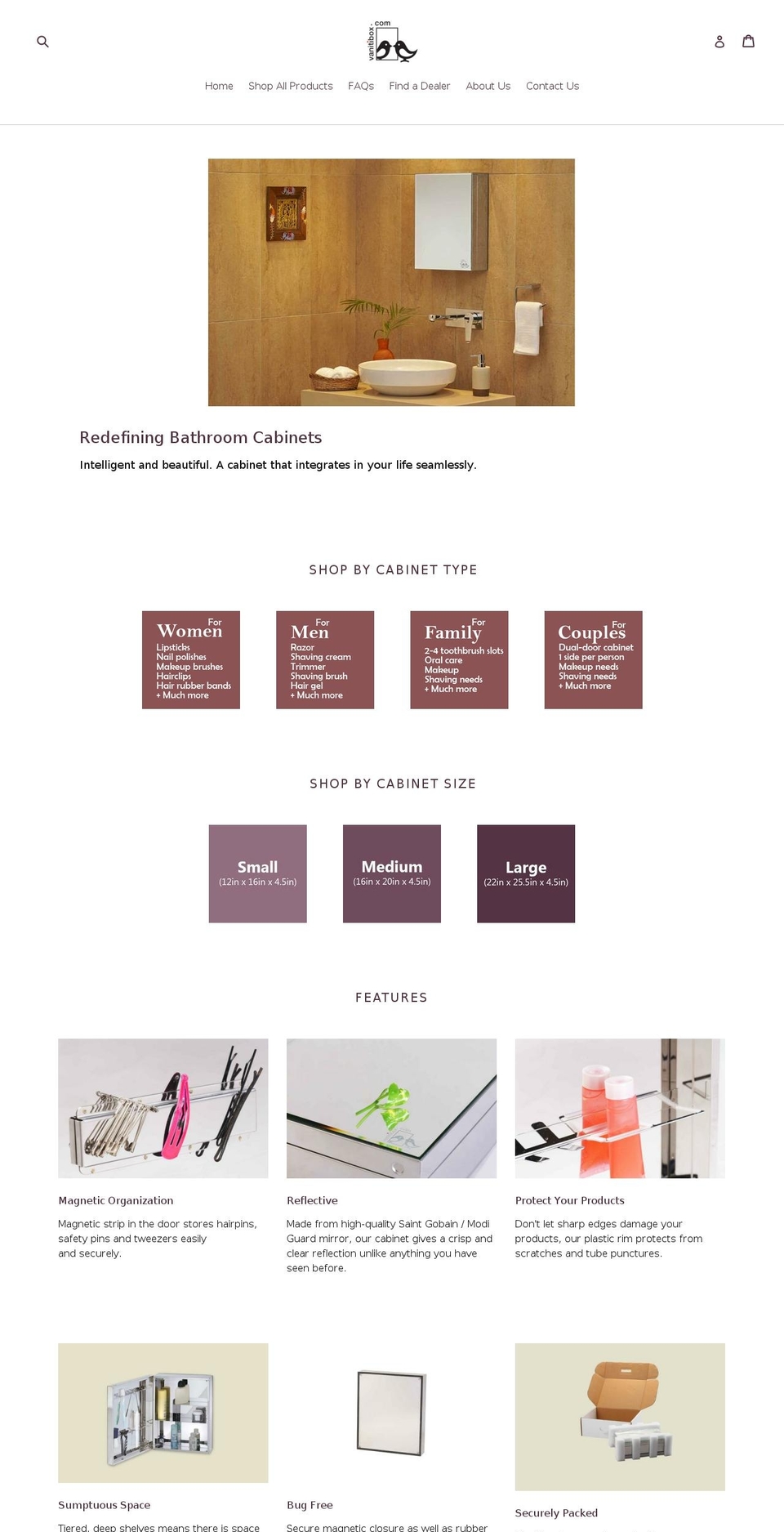 vanitibox.com shopify website screenshot