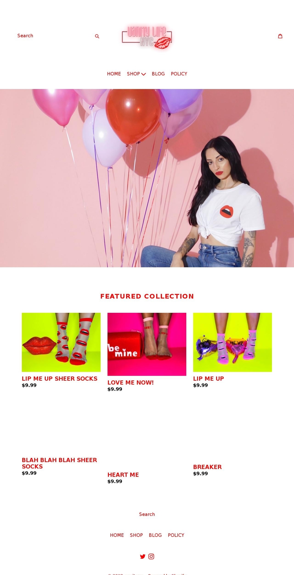 vanitylifenyc.com — Shopify storefront screenshot