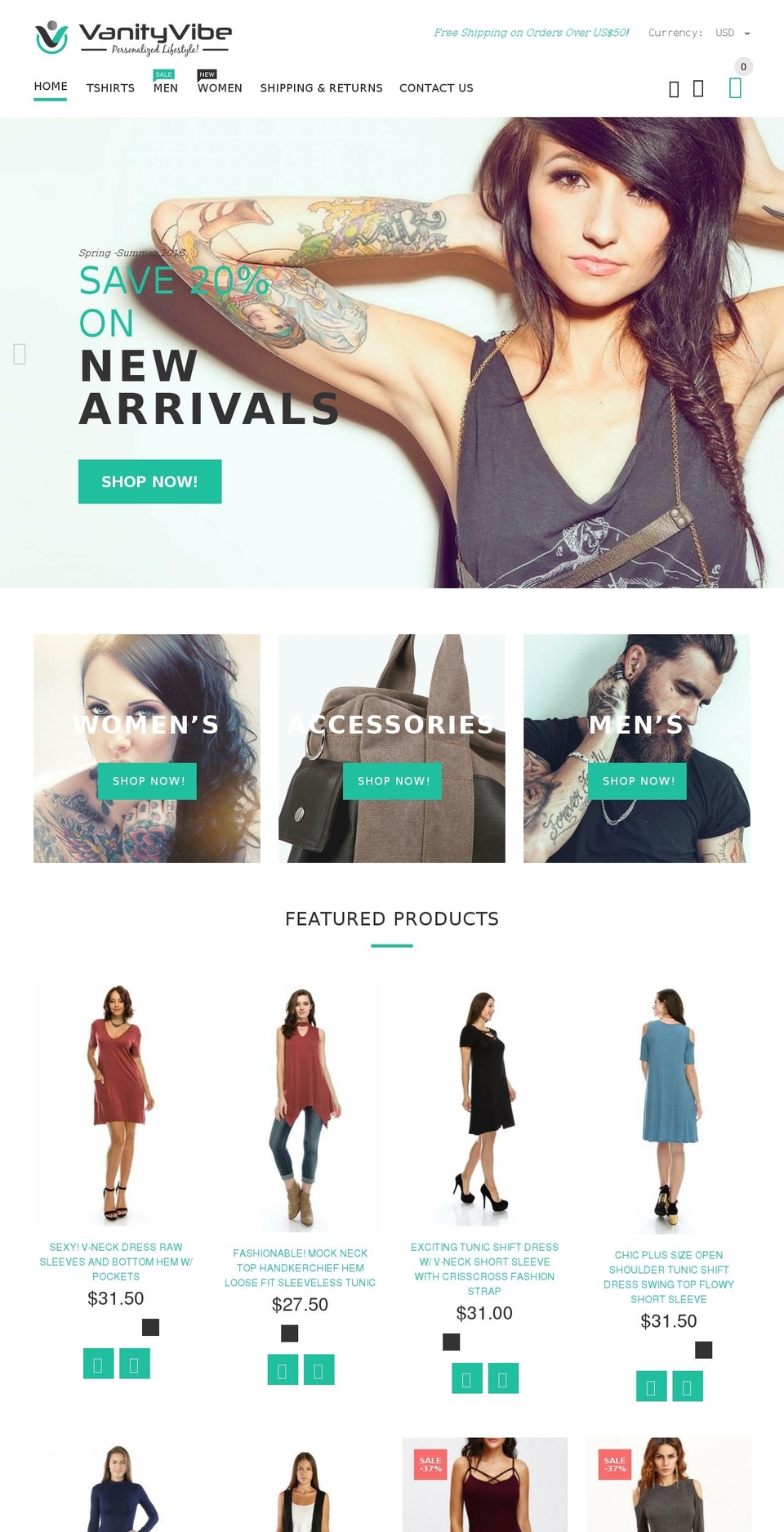 yourstore-v1-4-8 Shopify theme site example vanityvibe.com