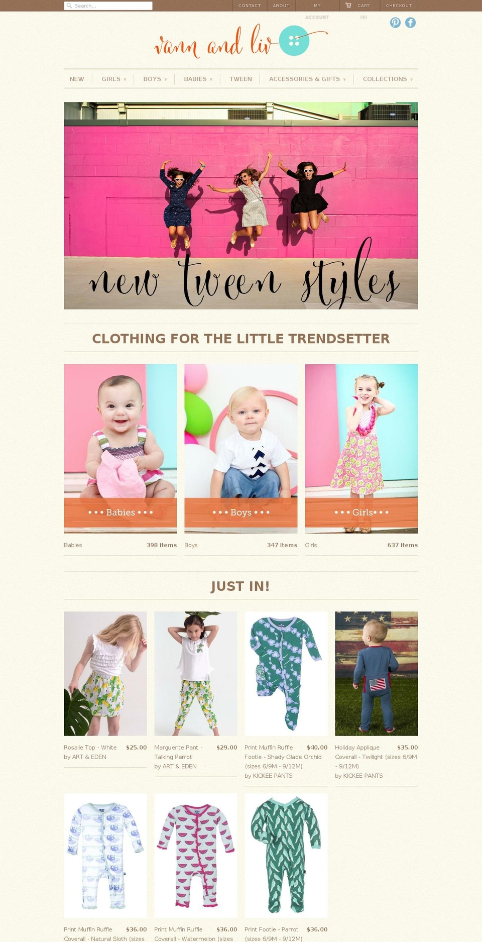 vannandliv.com shopify website screenshot