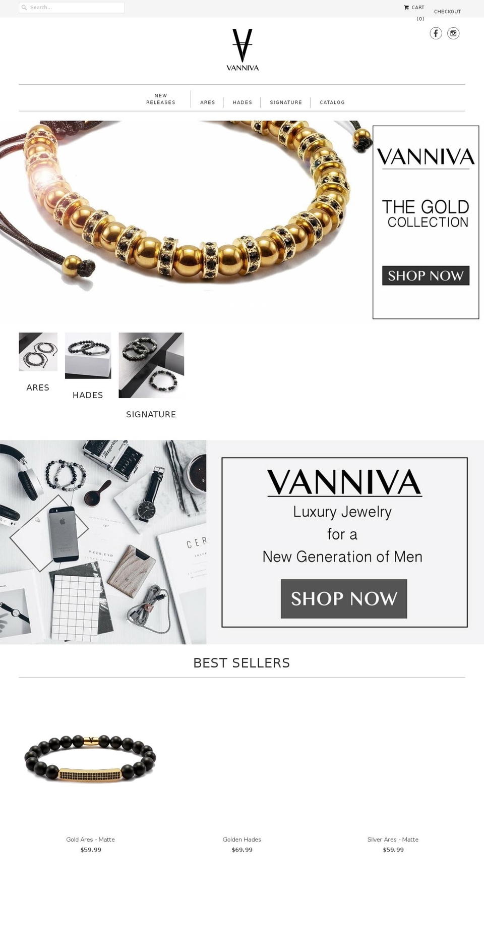 vannivaconcept.com — Shopify storefront screenshot