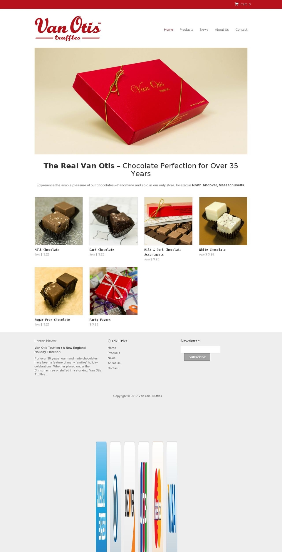 vanotistruffles.com shopify website screenshot