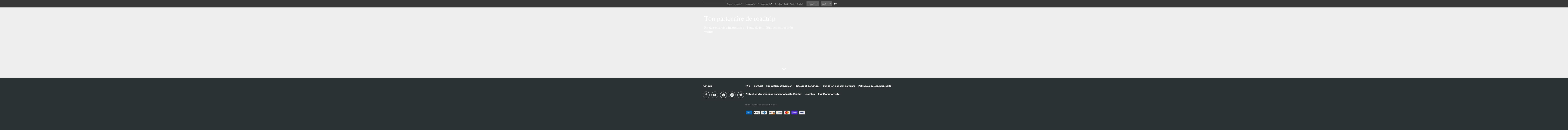 vanpackers.com shopify website screenshot