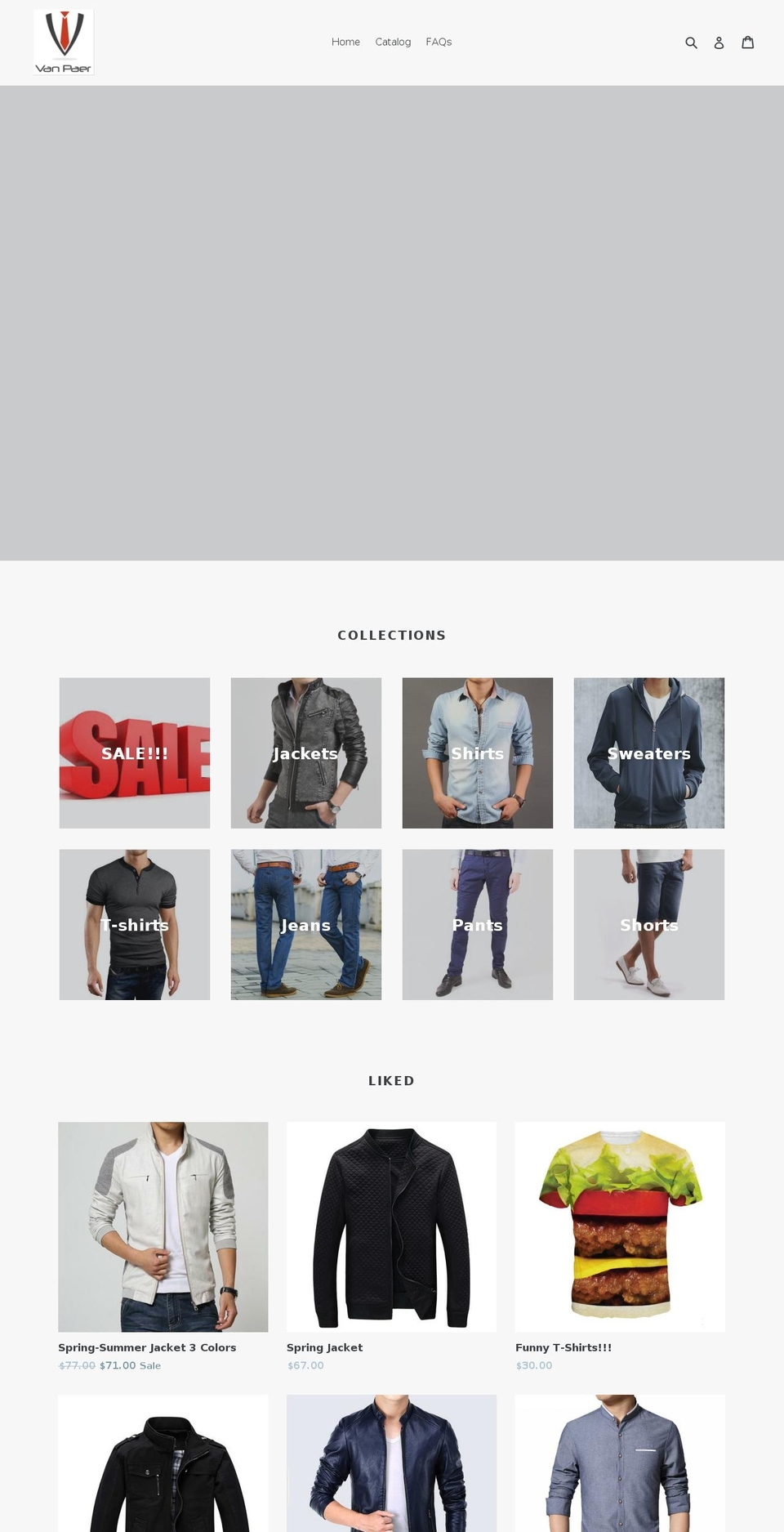 vanpaer.com shopify website screenshot