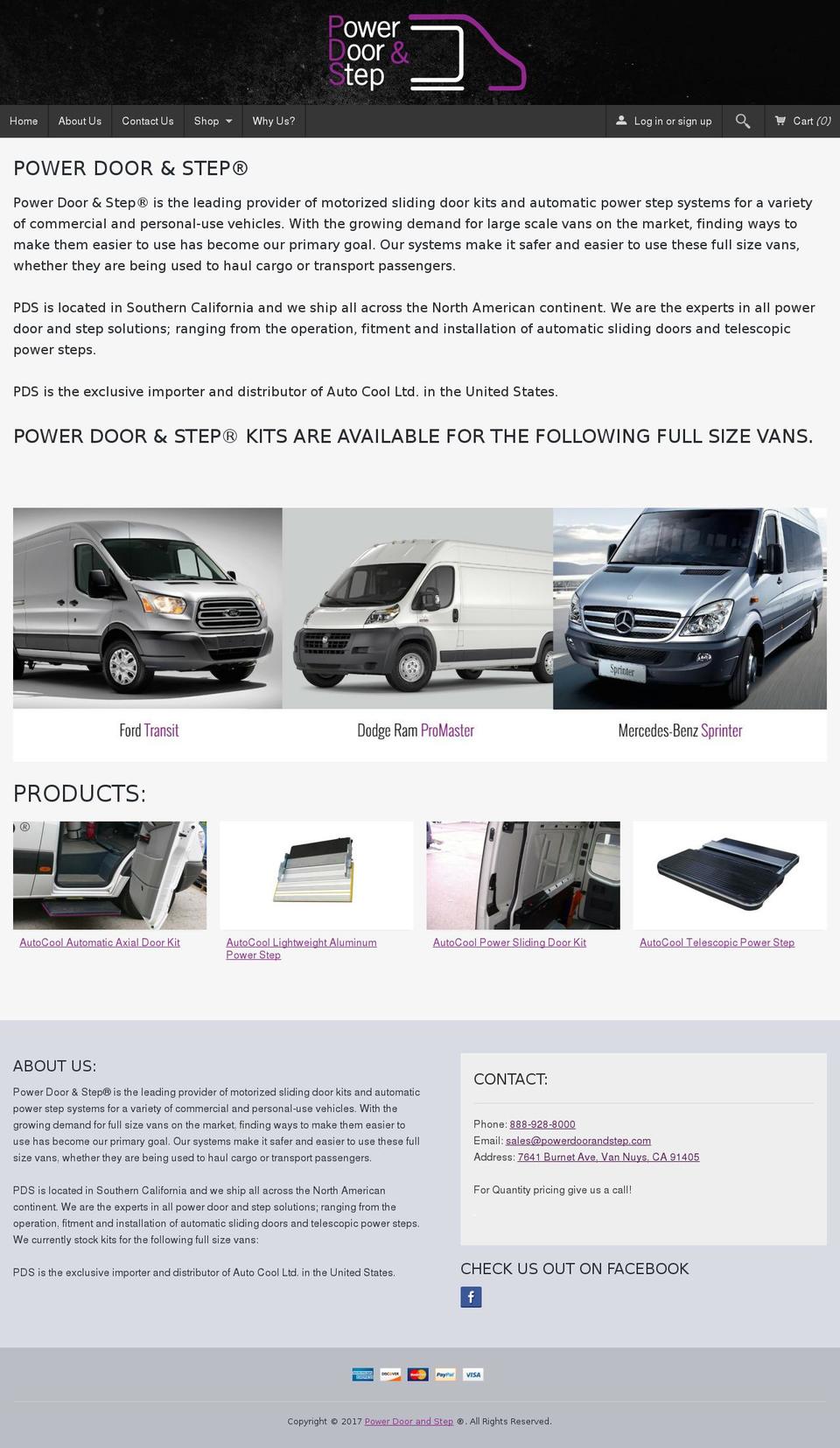 vanpowerstep.com shopify website screenshot
