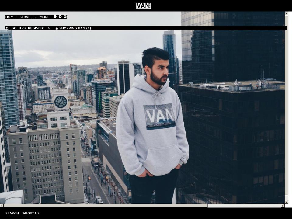 vanpublic.com shopify website screenshot