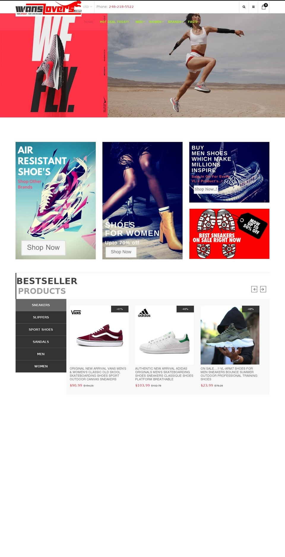 james-v1-1 Shopify theme site example vanslovers.com