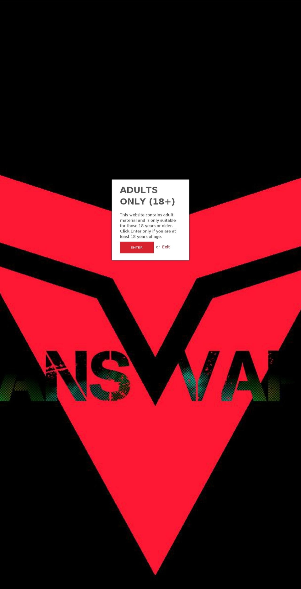 vansvapes.com — Shopify storefront screenshot