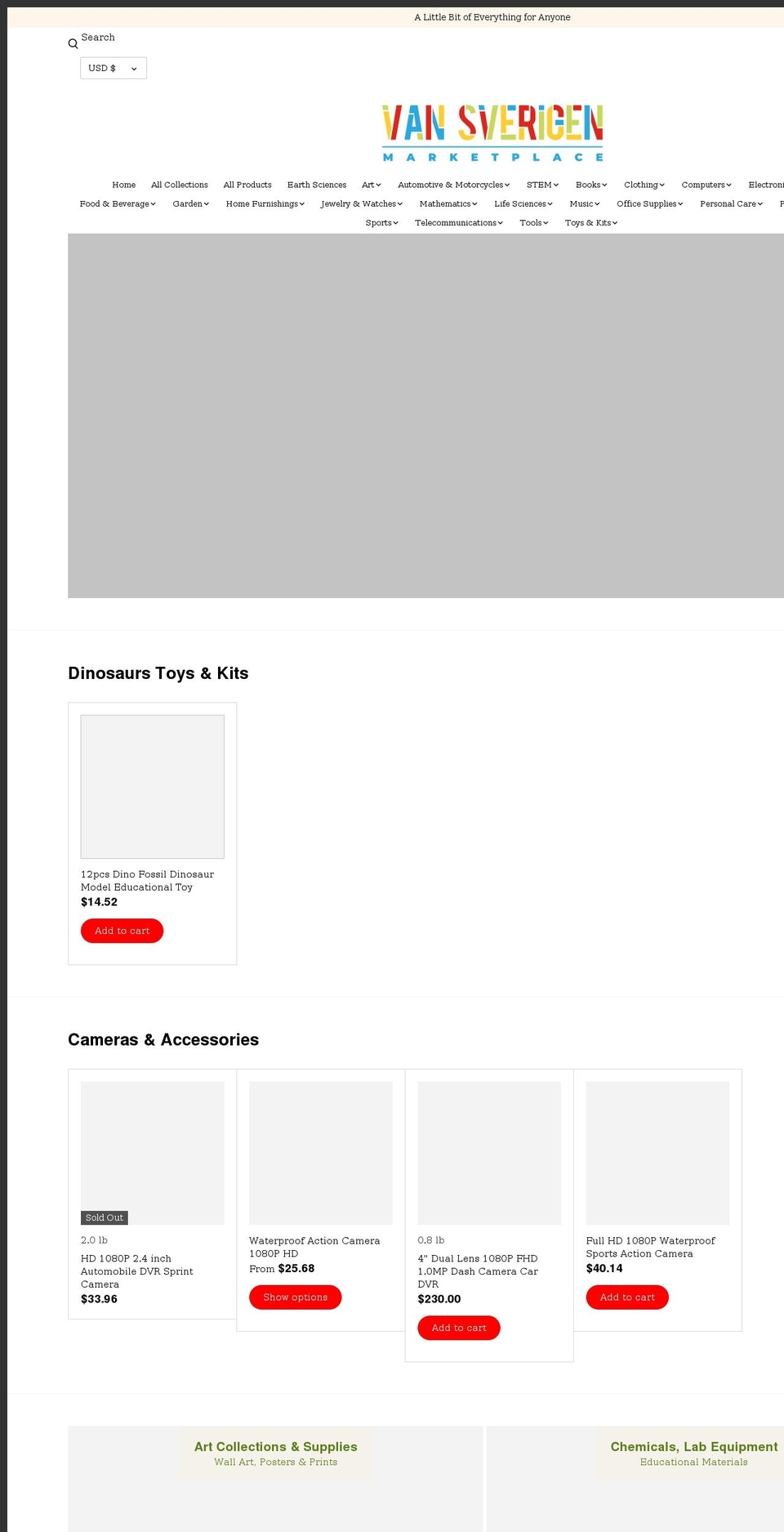 vansverigen-market.com shopify website screenshot