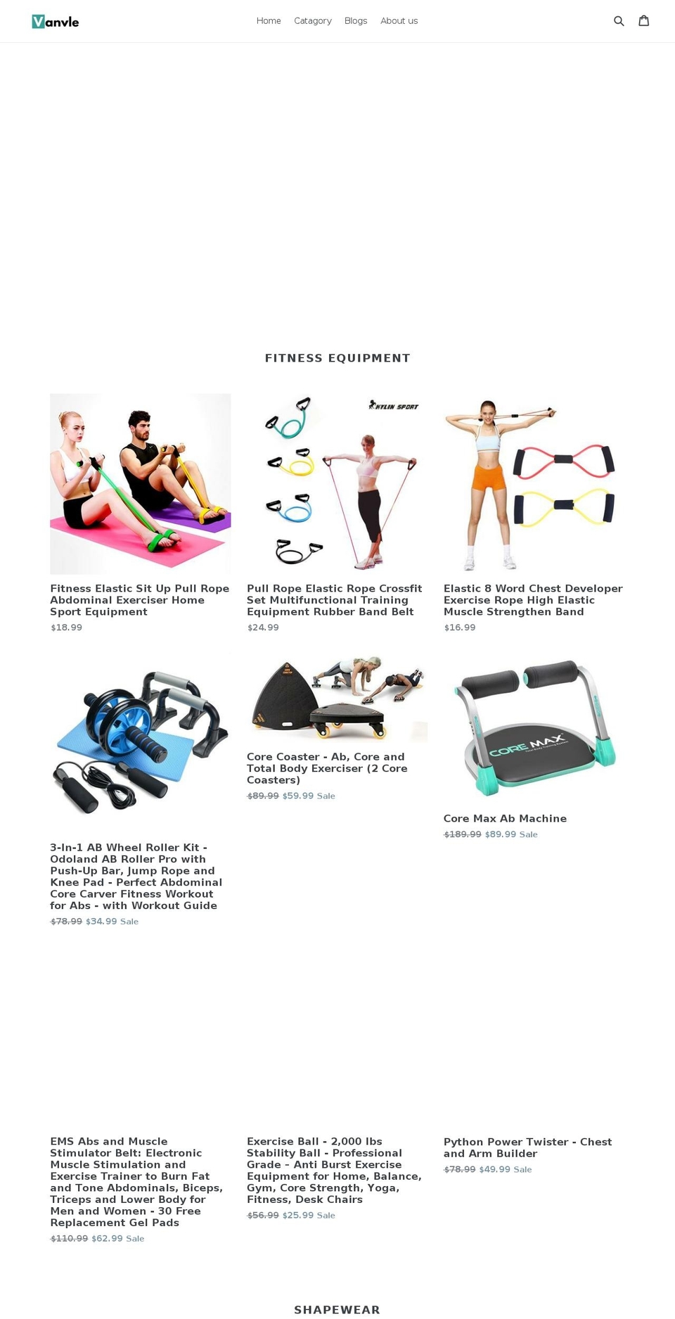 vanvle.com — Shopify storefront screenshot