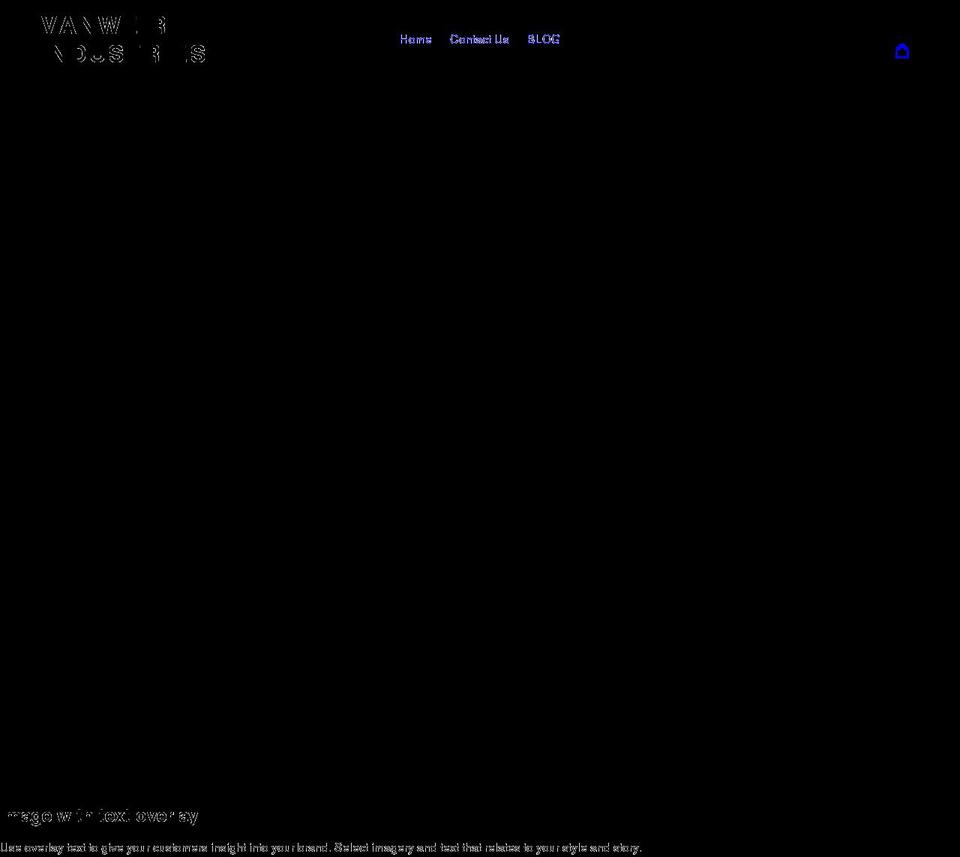 vanweir.com shopify website screenshot