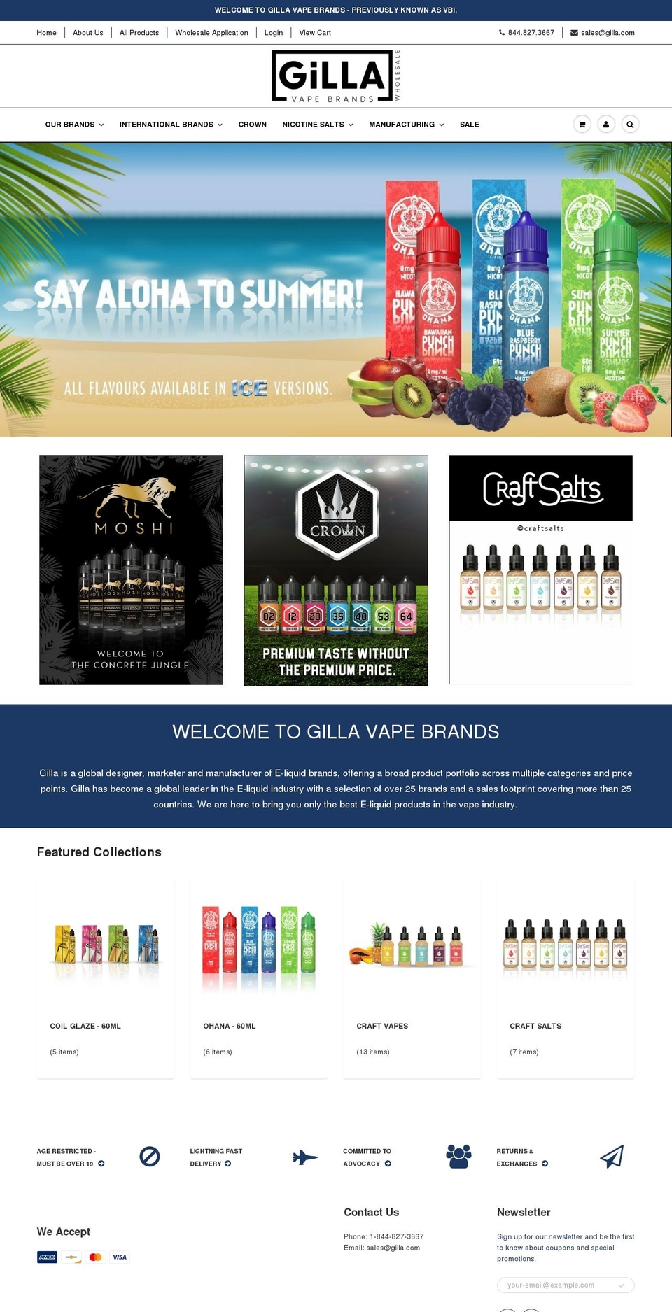 vapebrandswholesale.com shopify website screenshot