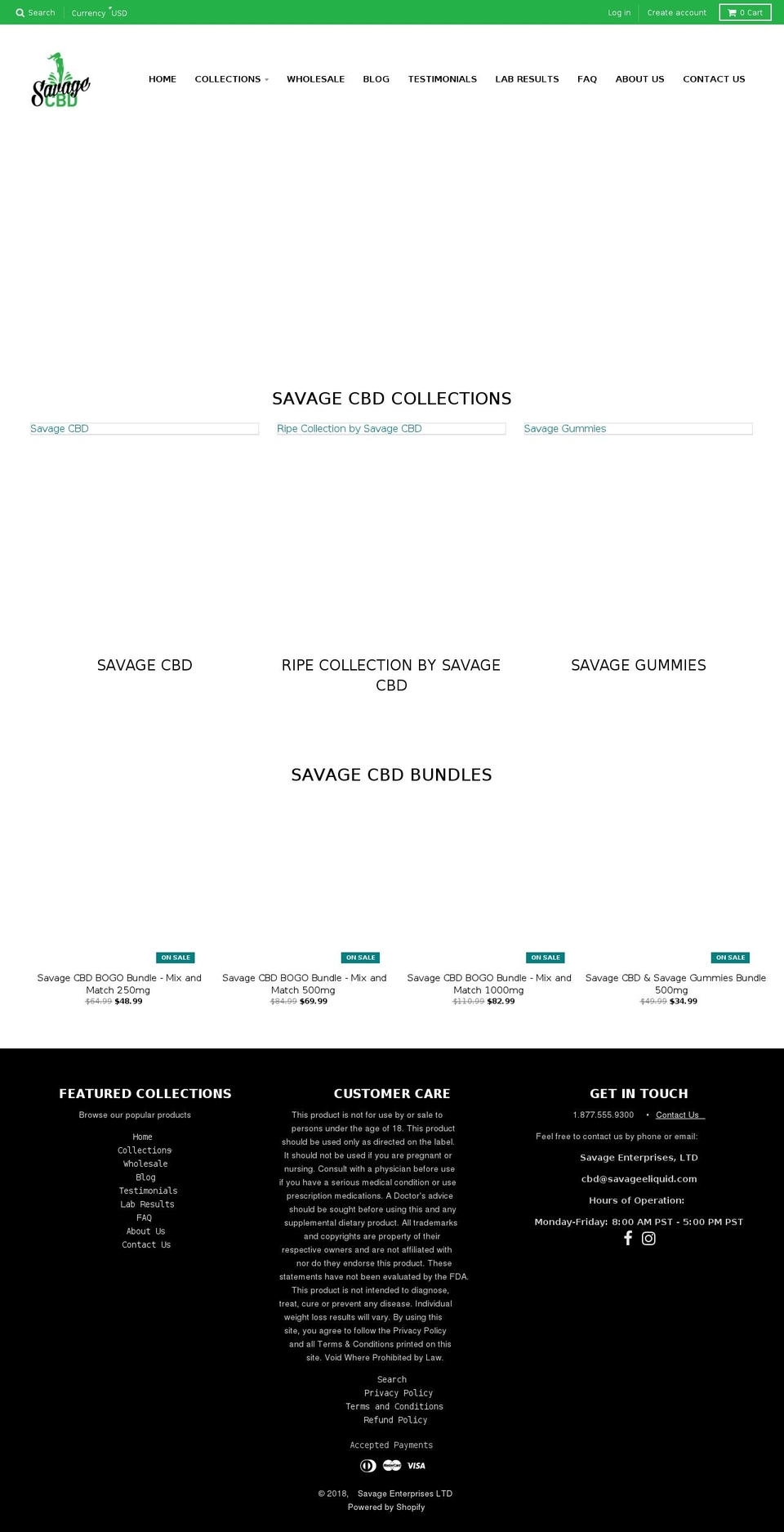 vapecbdeliquid.com — Shopify storefront screenshot