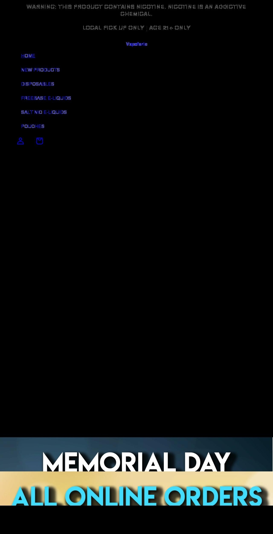 vapeforic.com shopify website screenshot