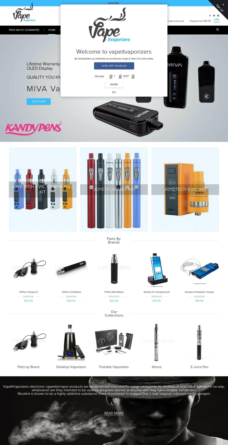 rt-material-v1-4 Shopify theme site example vapeitvaporizers.com