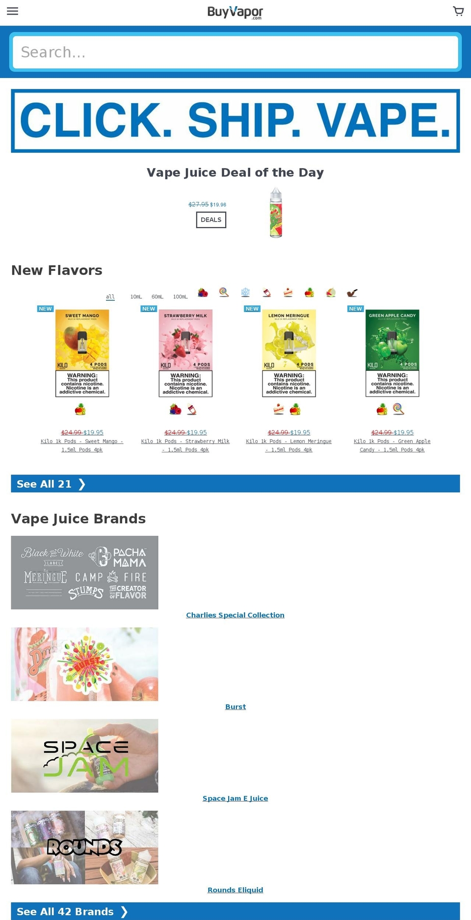 3.3.4 - Custom collection fix Shopify theme site example vapejuicexpress.com