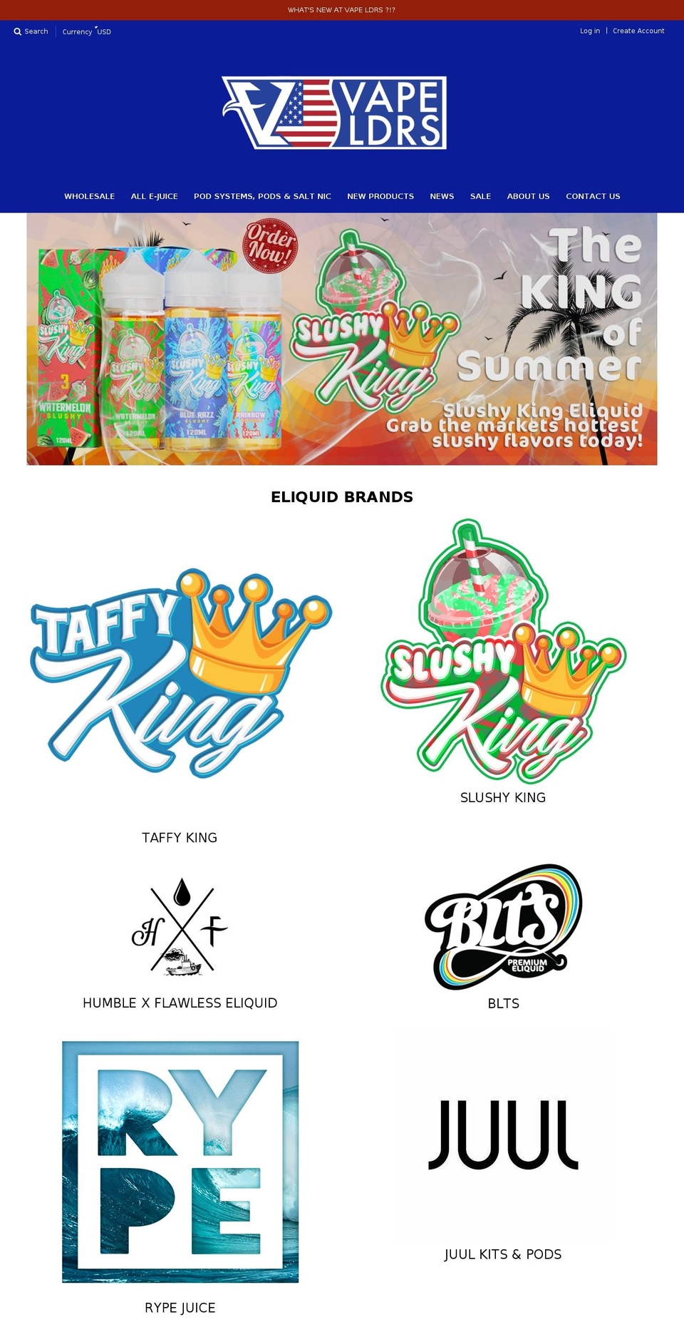 vapeldrs.com shopify website screenshot