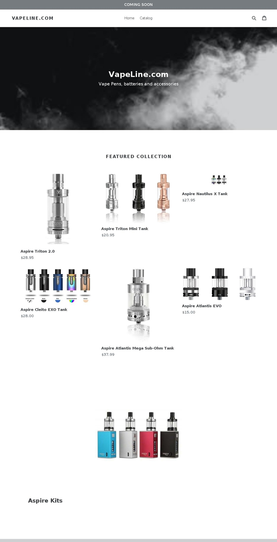 vapeline.com — Shopify storefront screenshot