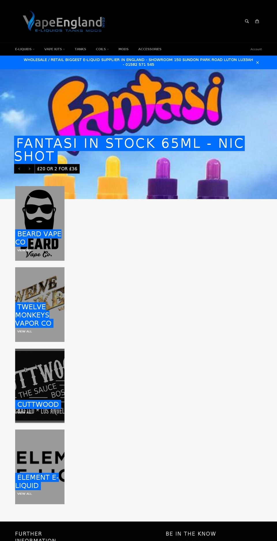 vapeluton.com shopify website screenshot