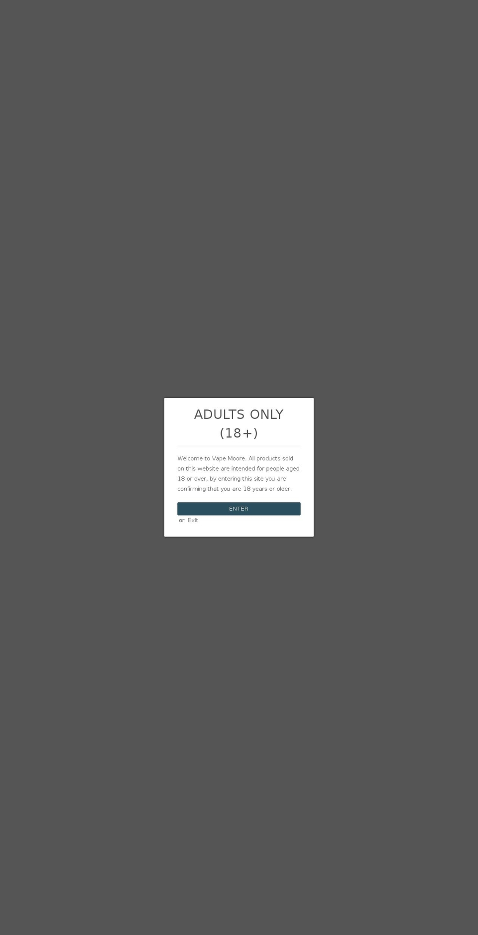 vapemoore.com — Shopify storefront screenshot