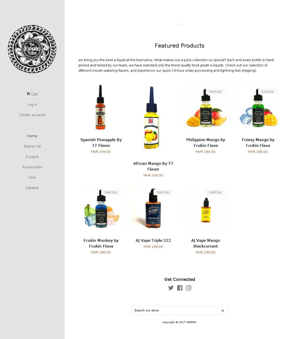 vapemv.com shopify website screenshot