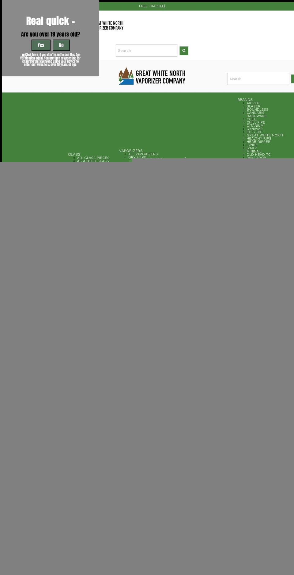 vapenorth.ca shopify website screenshot