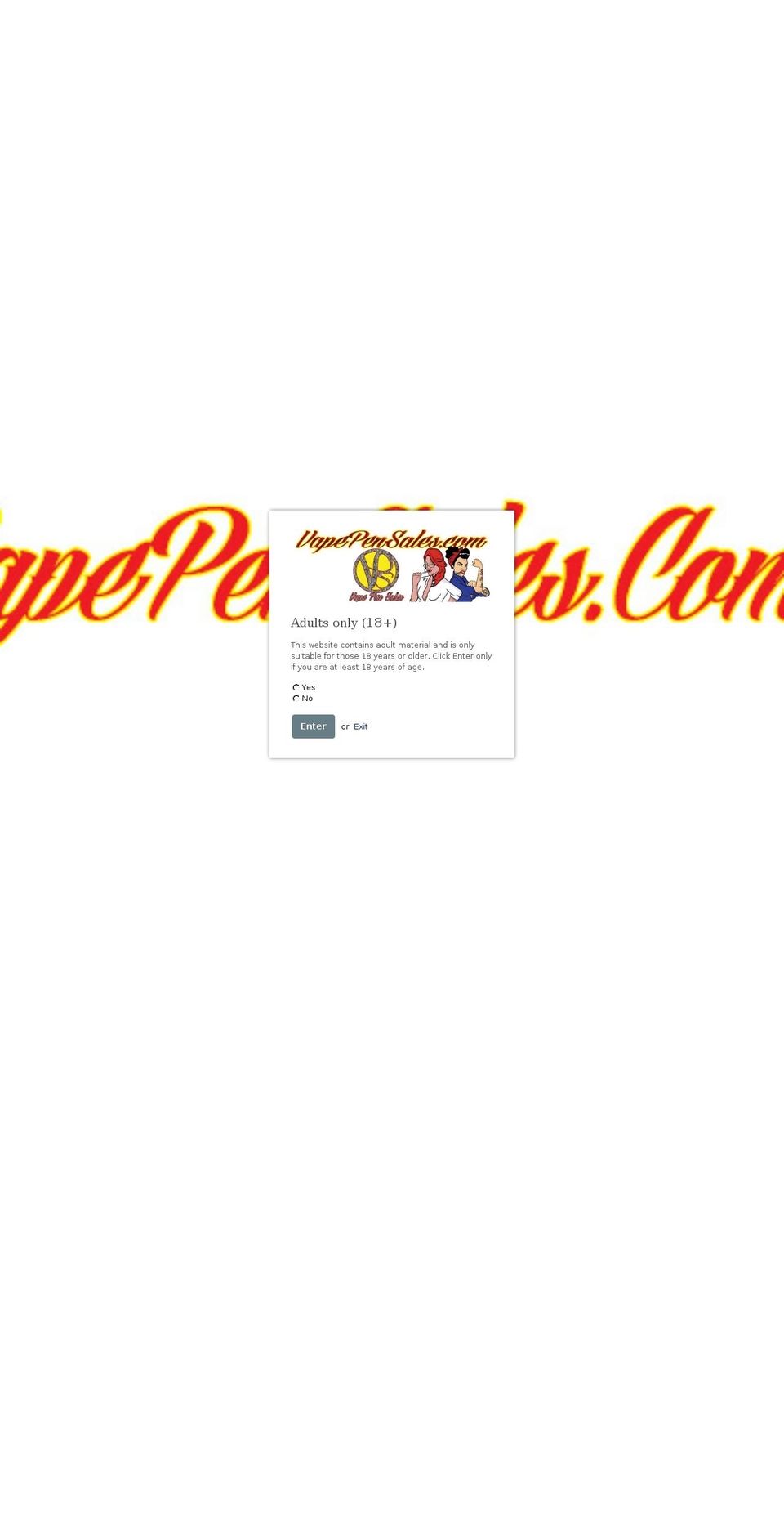 empire Shopify theme site example vapepensales.com