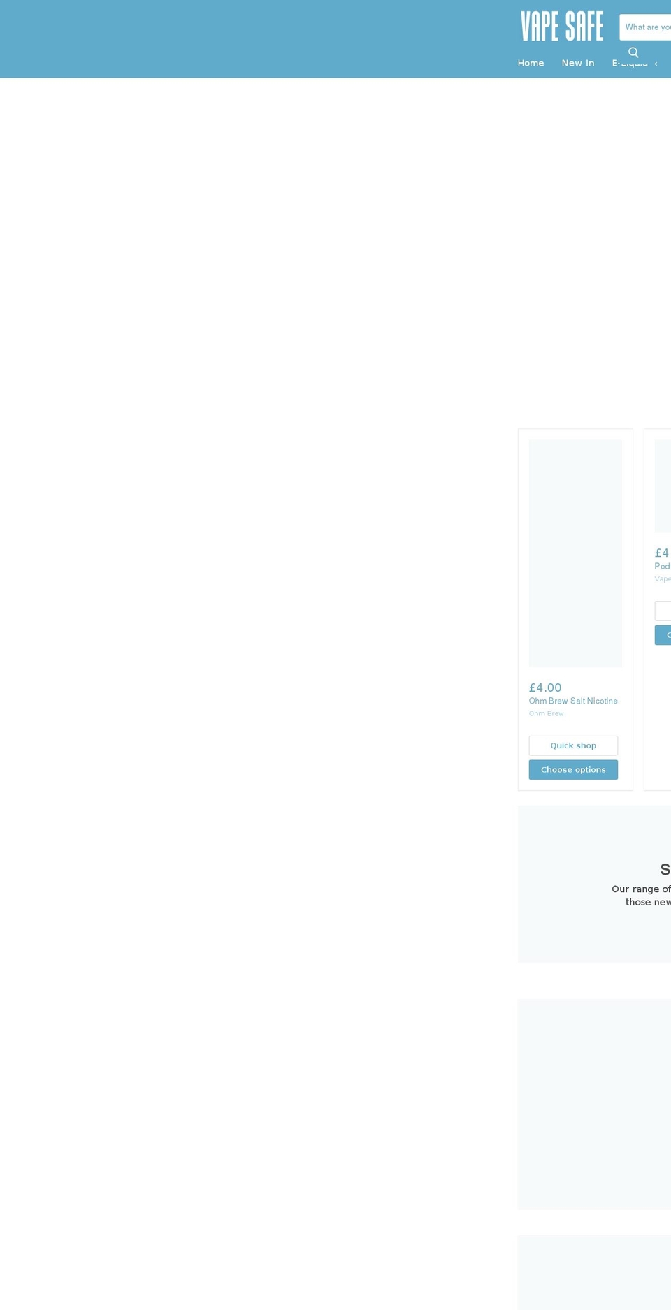 vapesafe.net shopify website screenshot