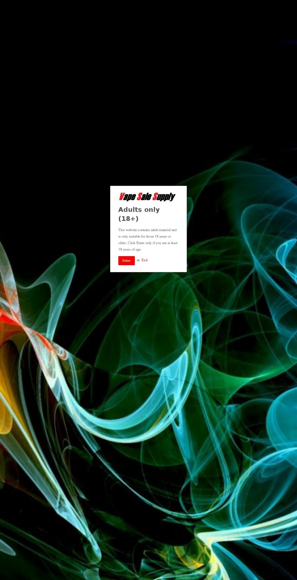 vapesalesupply.com shopify website screenshot