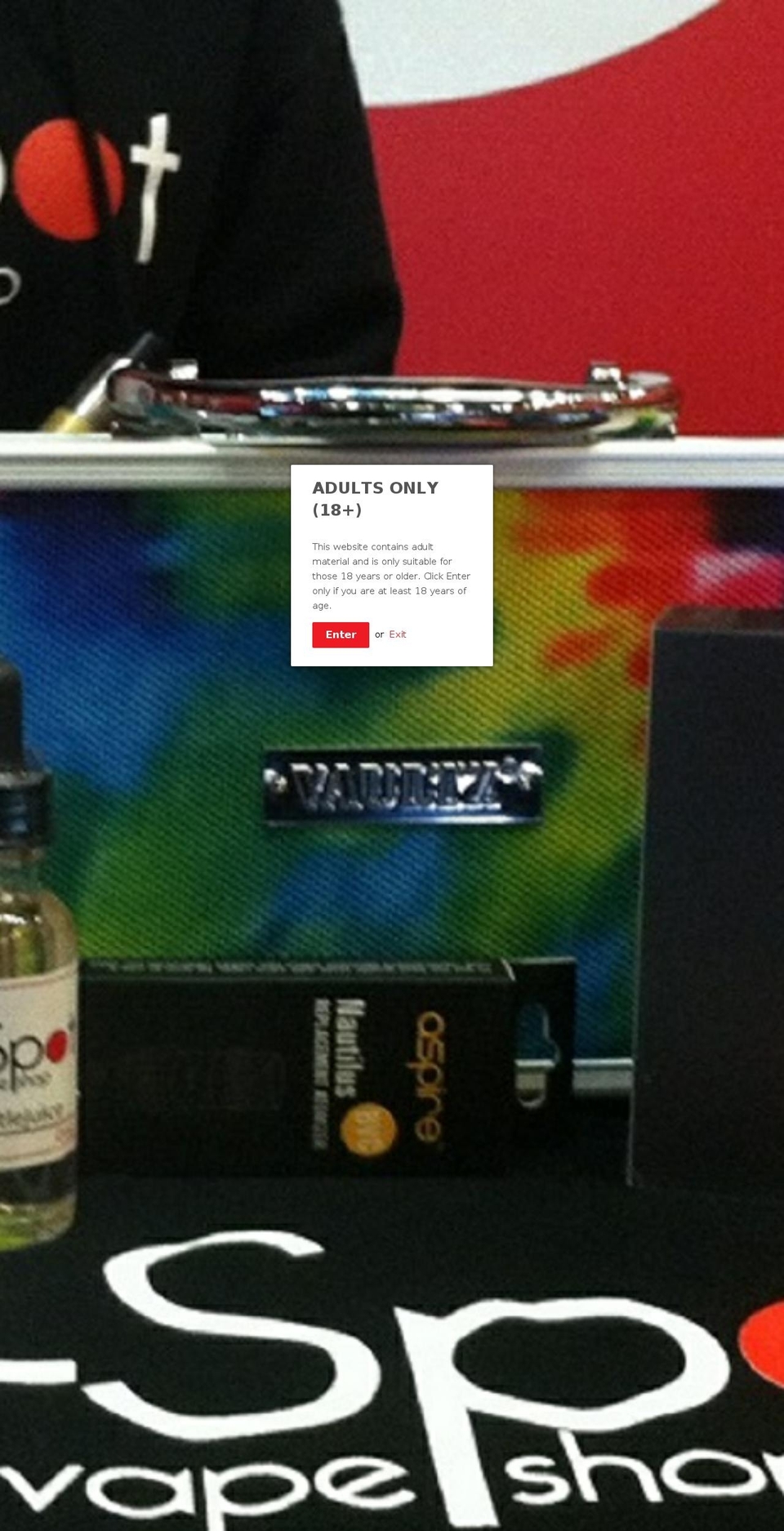 vapeshopdiscount.com shopify website screenshot