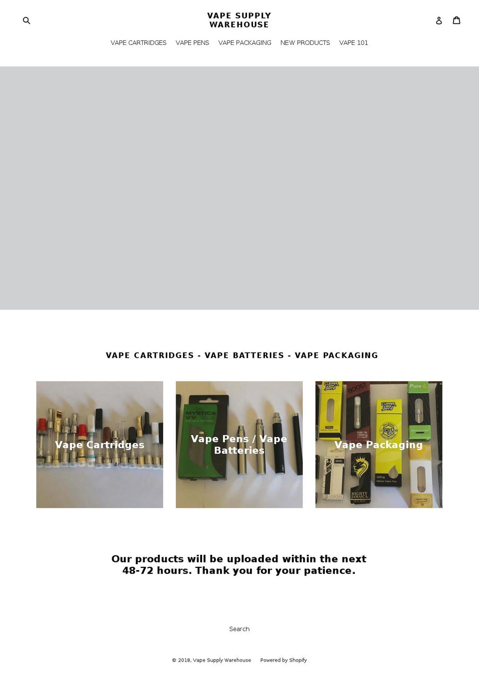 vapesupplywarehouse.com — Shopify storefront screenshot