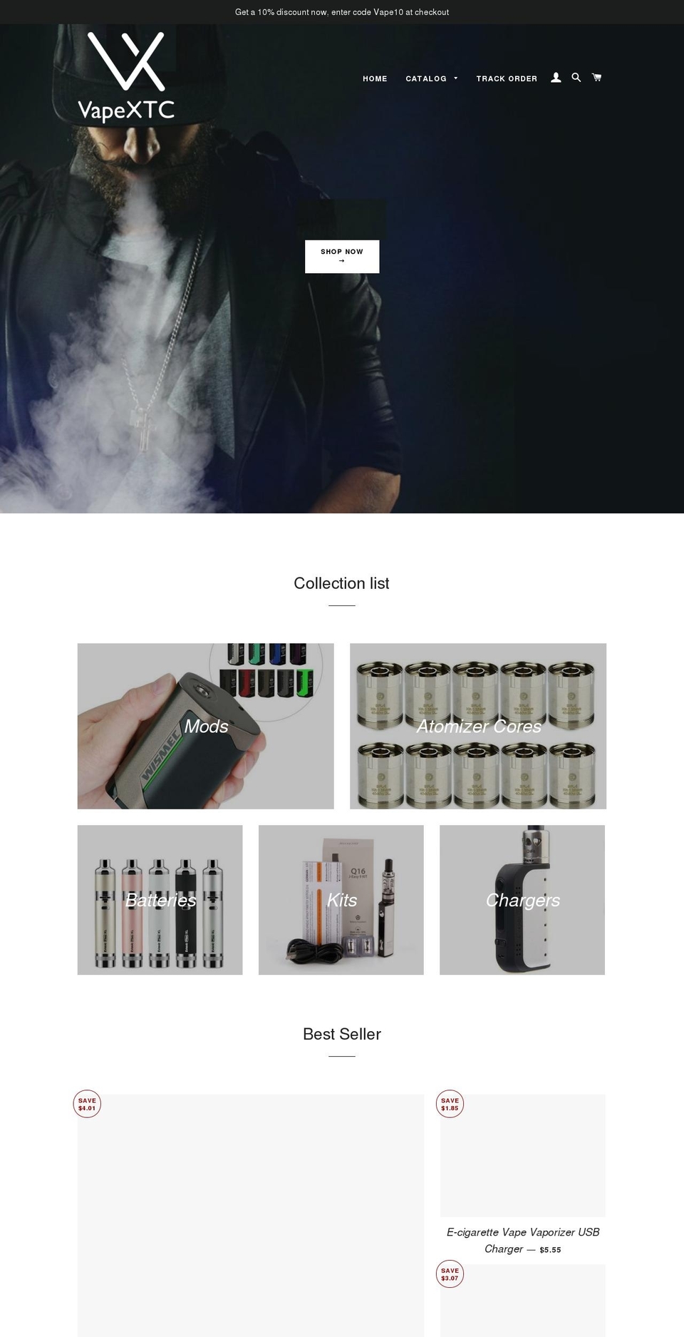 vapextc.com — Shopify storefront screenshot