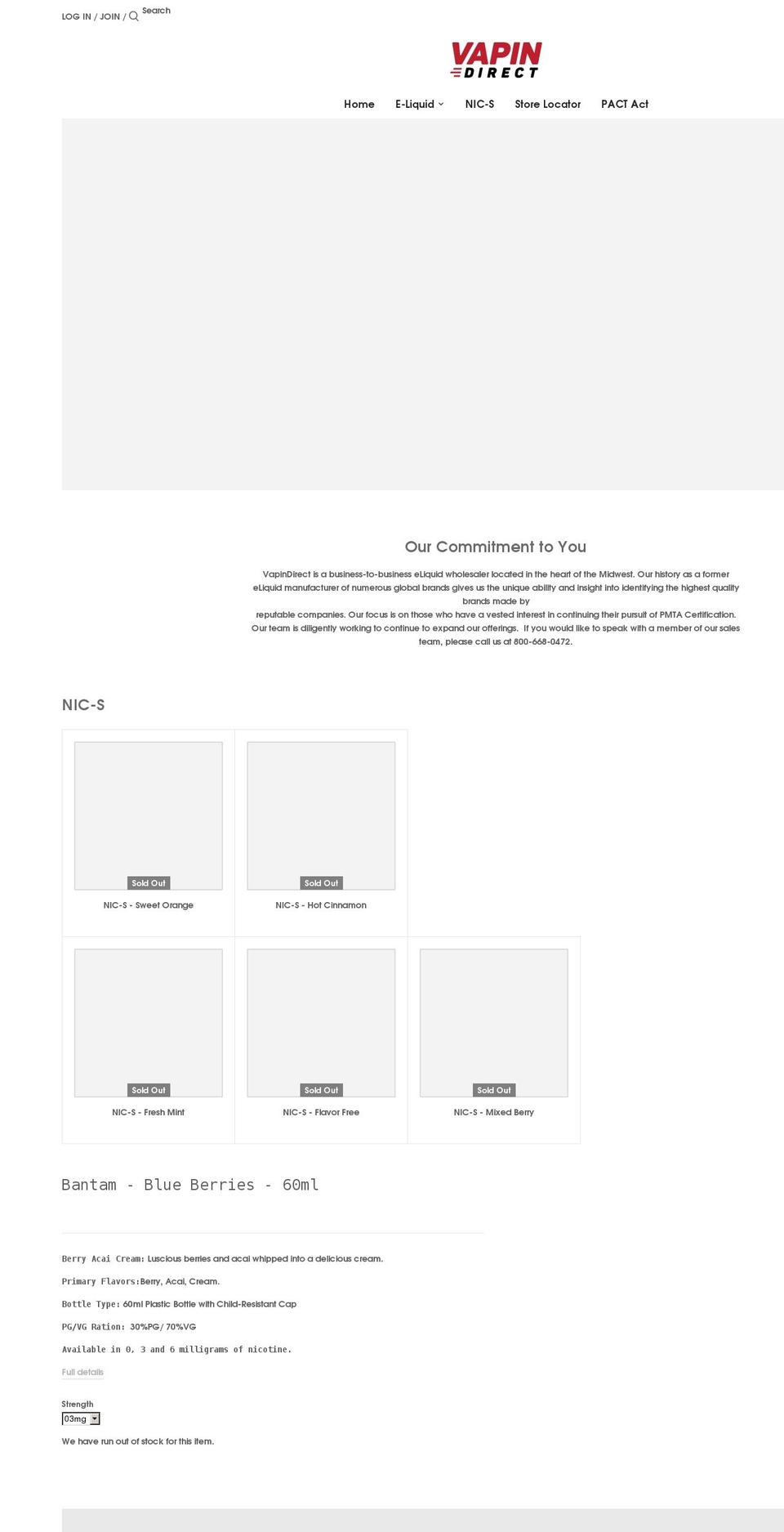 vapindirect.com shopify website screenshot