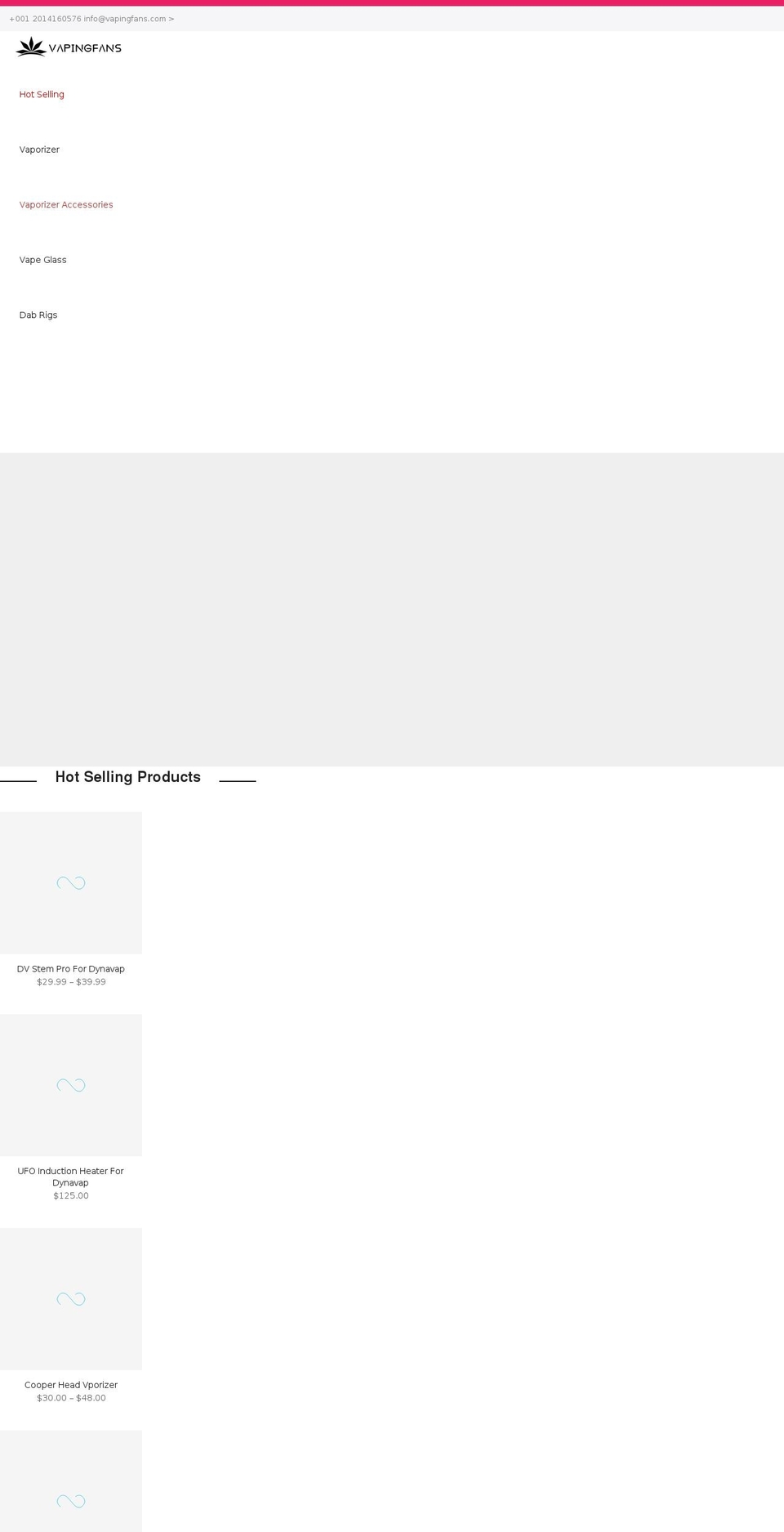 vapingfans.com shopify website screenshot