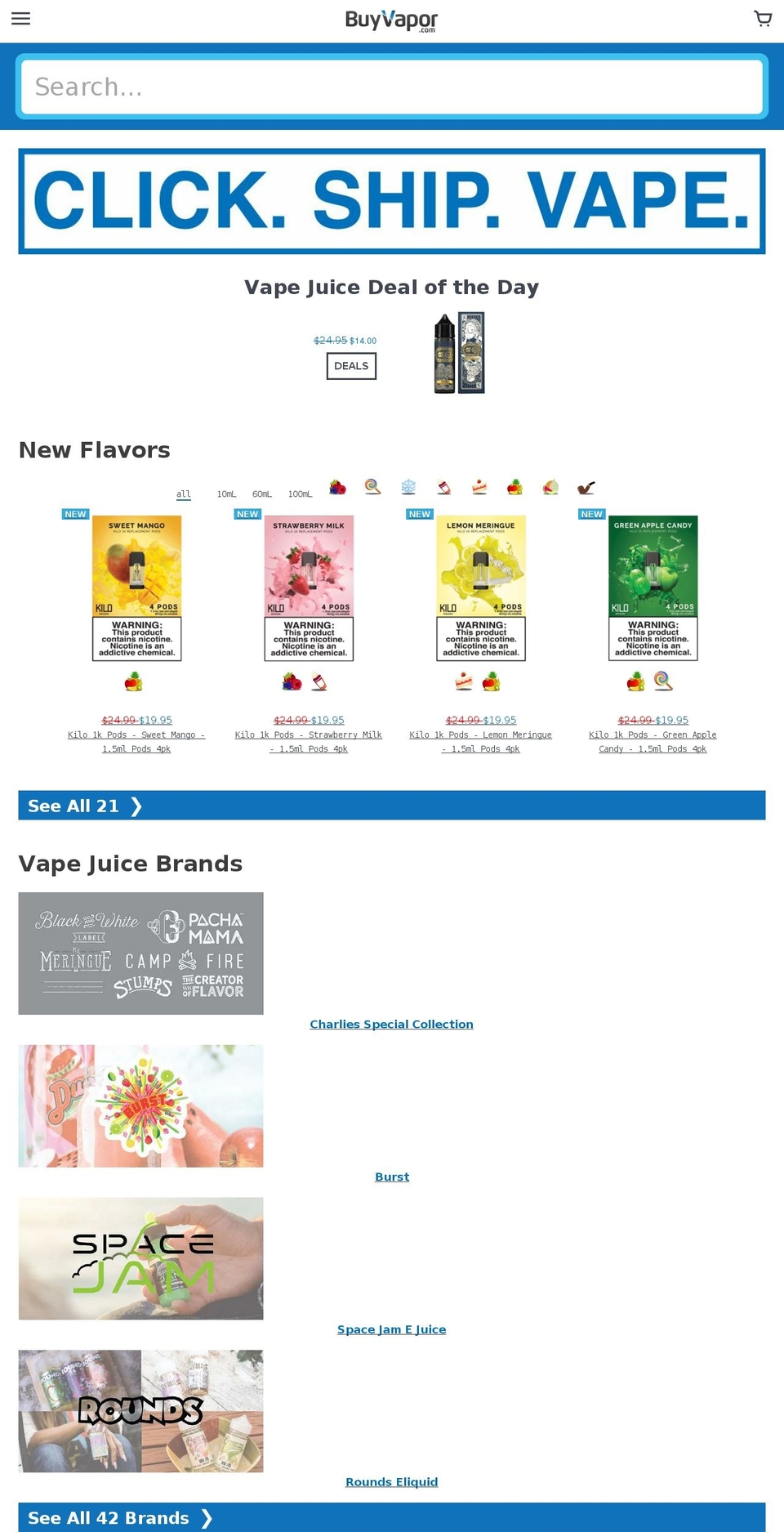 3.3.4 - Custom collection fix Shopify theme site example vapor24-7.com