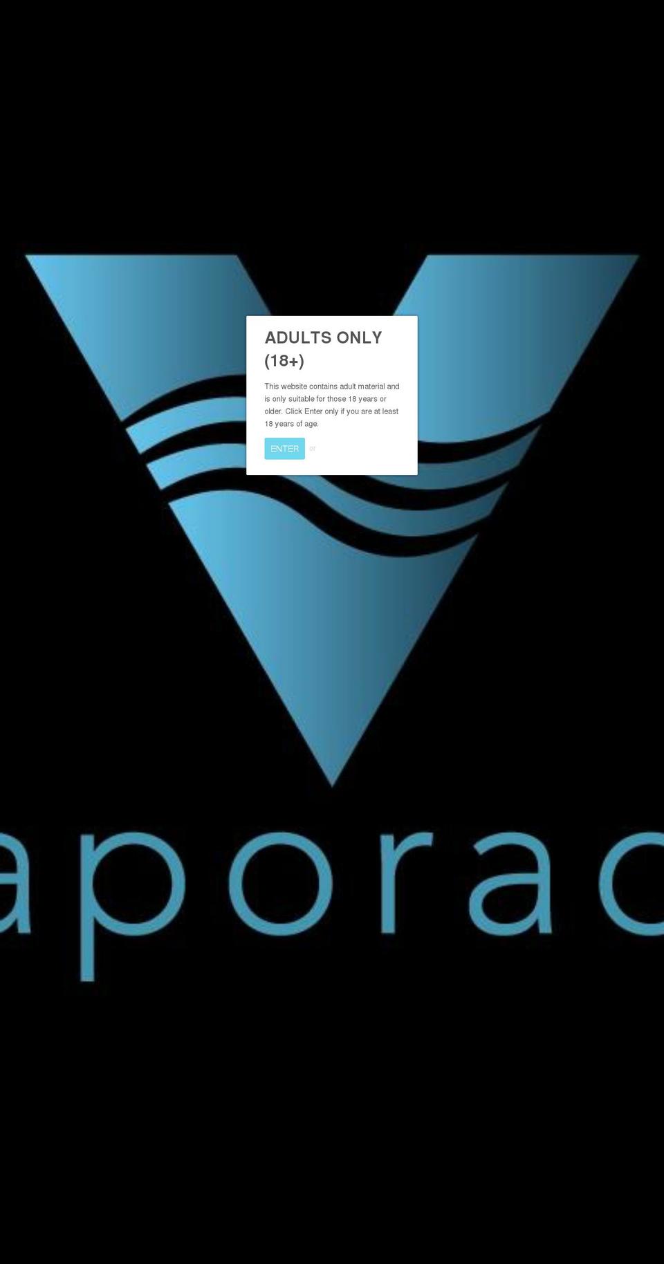 vaporadestore.com shopify website screenshot
