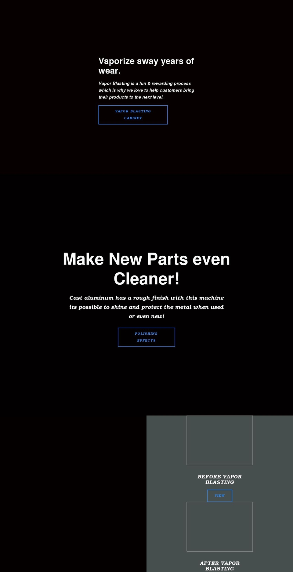 vaporblastersforsale.com shopify website screenshot