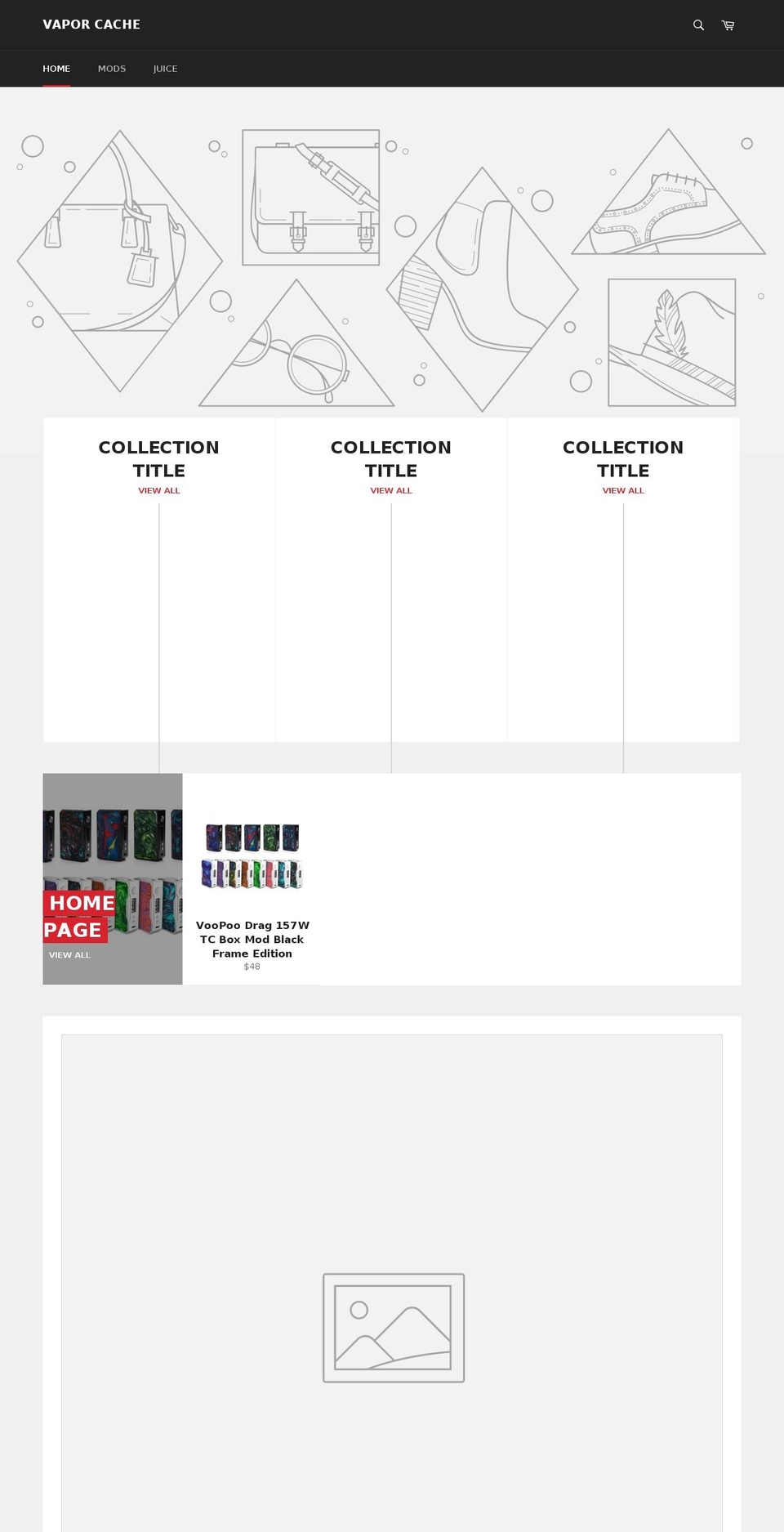 vaporcache.com — Shopify storefront screenshot