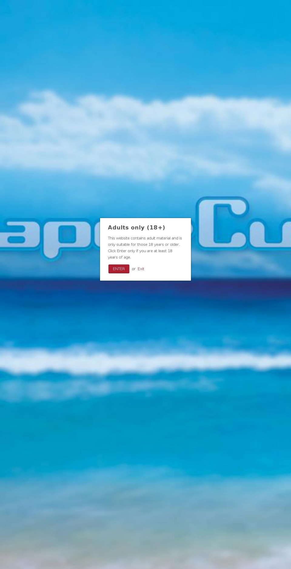 vaporcup.net shopify website screenshot