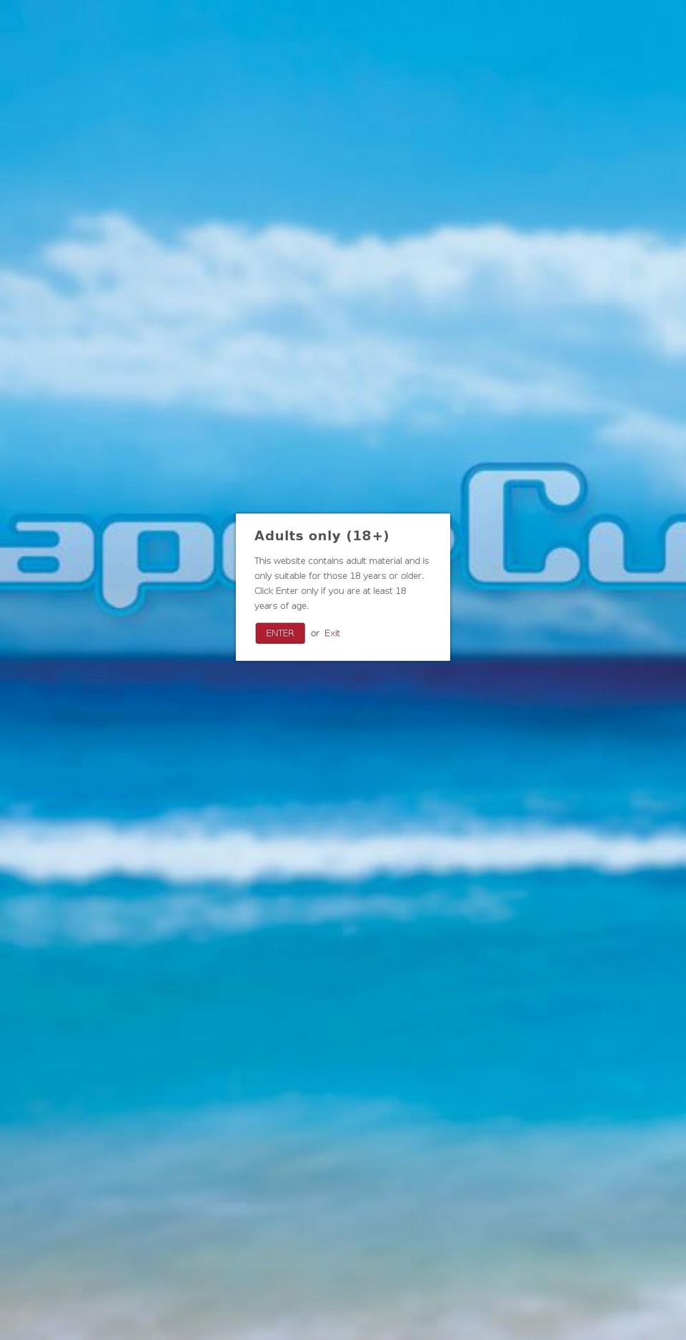 vaporcup.org shopify website screenshot