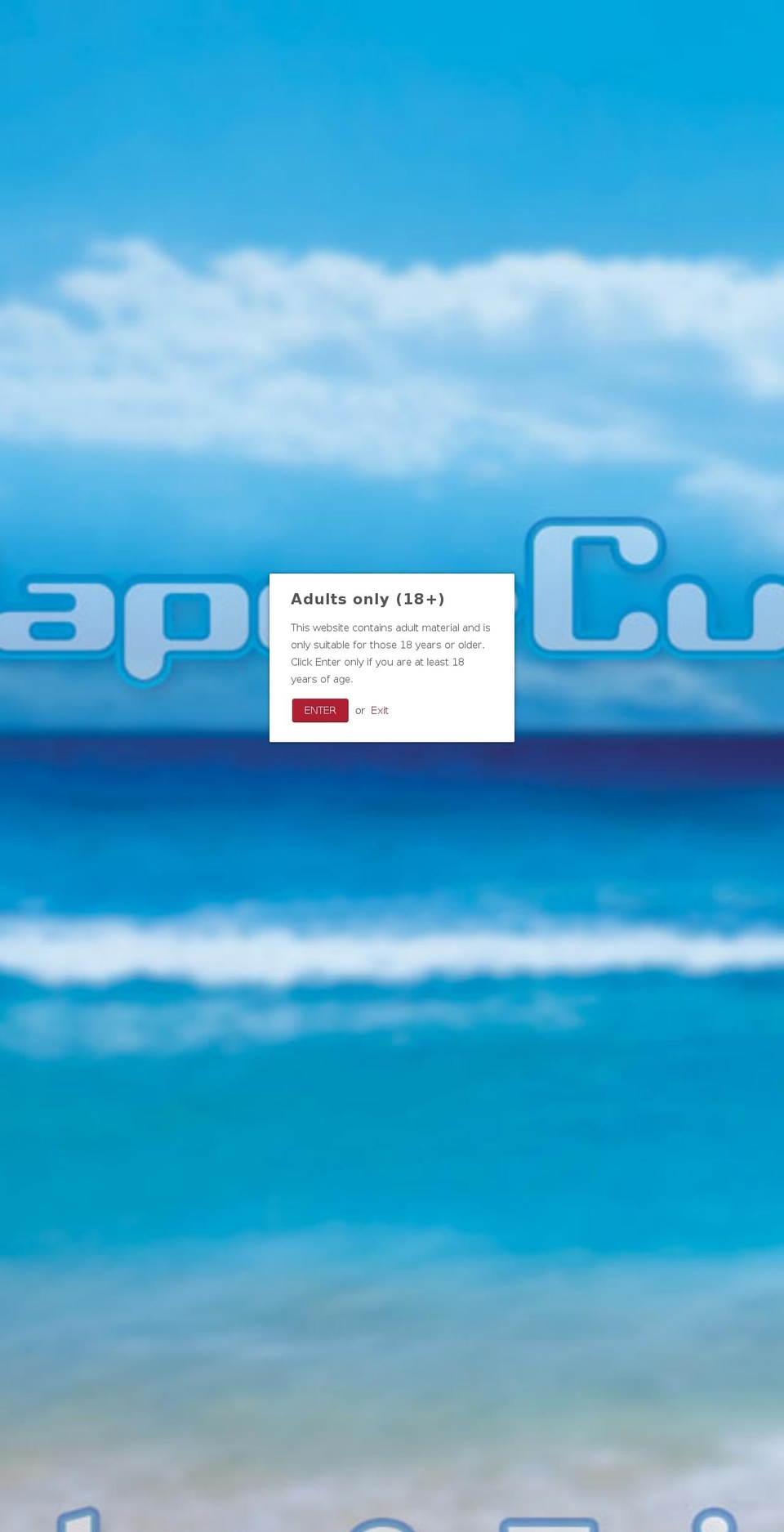 vaporcupdeluxe.net shopify website screenshot