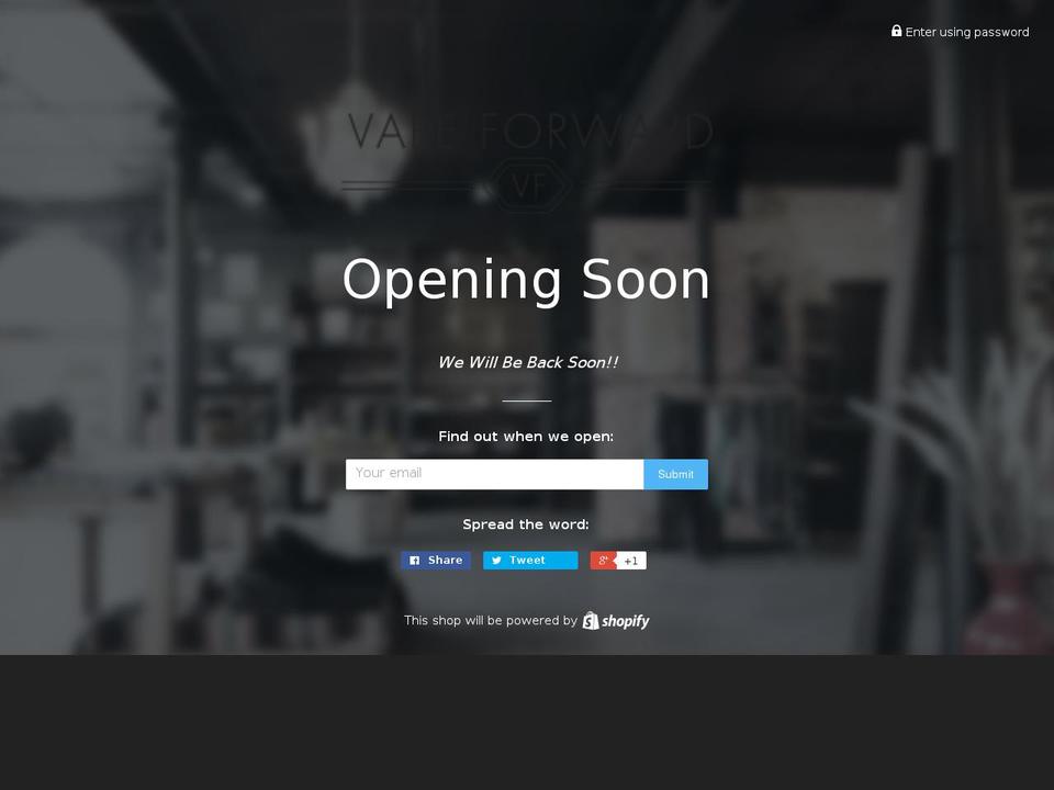 vaporflask.com shopify website screenshot